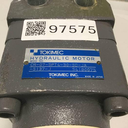 Used TOKIMEC Hydraulic Motor CR-07-5PT4-30-SD-JA-S137-J #97575