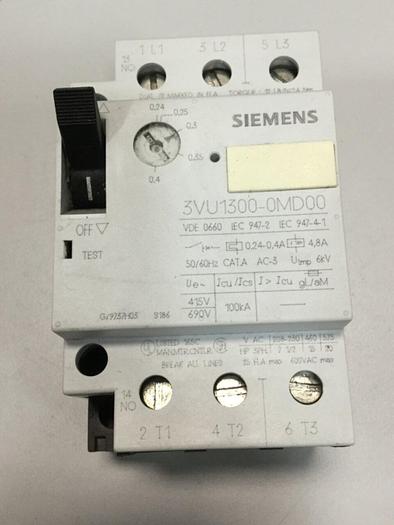 Used SIEMENS Motor Starter 3VU1300-0MD00 #103544