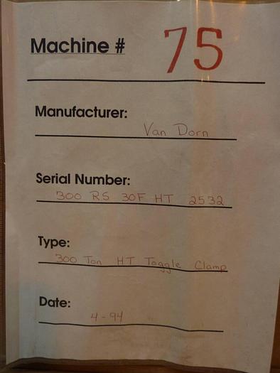 Used VAN DORN Prints PRINTS541 #25541