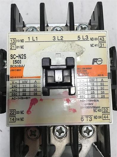 Used FUJI ELECTRIC Contactor SC-N2S SC50BAA #138683