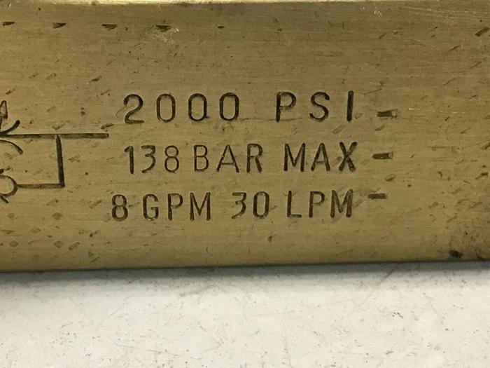 Used PARKER Flow Control Valve F600B #118819