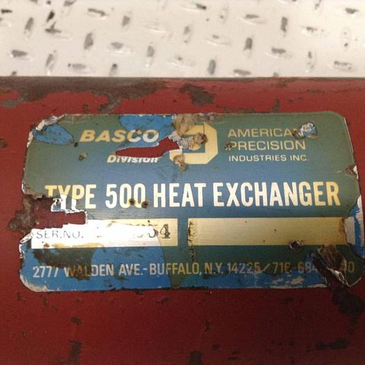 Used BASCO Heat Exchanger TYPE500 #88362