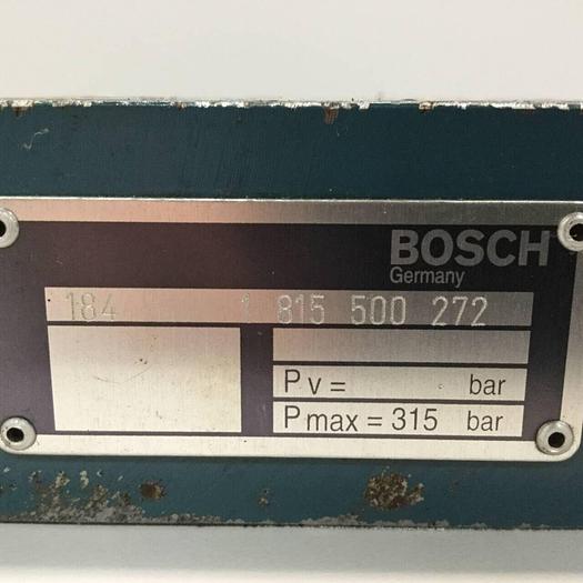 Used BOSCH Valve 1 815 500 272 #91768