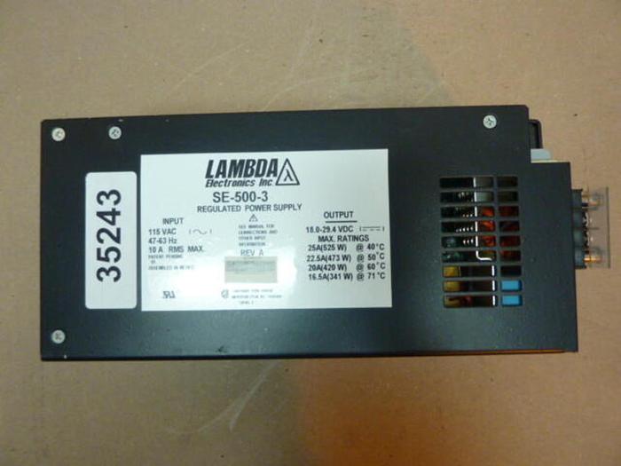 Used LAMBDA Regulated Power Supply SE-500-3 #35243