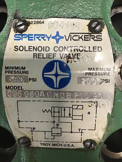 Used VICKERS CG5060ACMWBP1090S159 Valve Used #144000