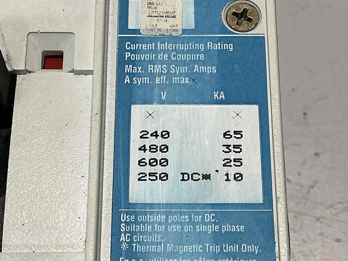 Used EATON CUTLER-HAMMER KD3400F
