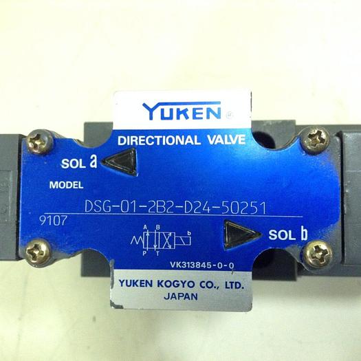 Used YUKEN Directional Valve DSG-01-2B2-D24-50251 #82385