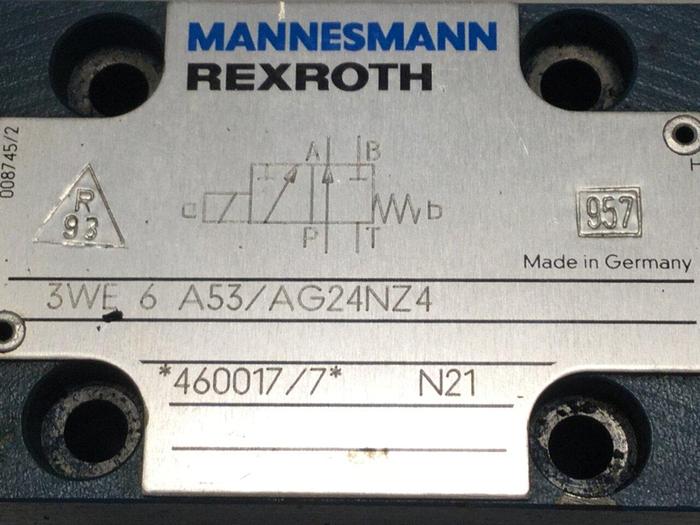 Used MANNESMANN REXROTH Valve 3WE6A53/AG24NZ4 #102329