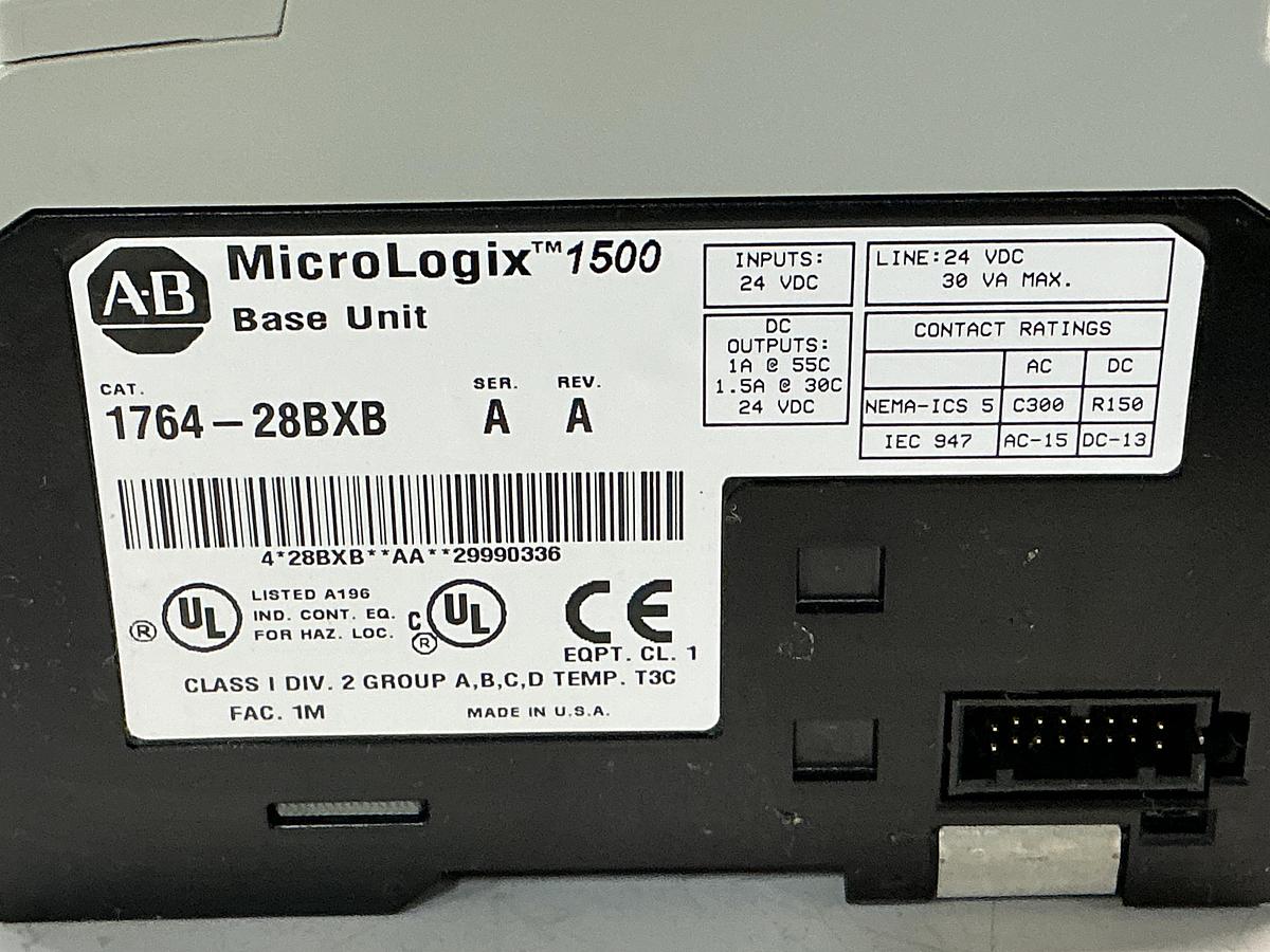 Used ALLEN BRADLEY 1764-28BXB SER A