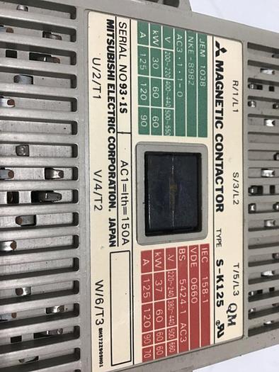 Used MITSUBISHI Magnetic Contactor S-K125 #138550