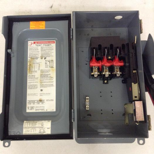 Used SQUARE D 60 Amp Safety Switch HU362AWKEI #69716