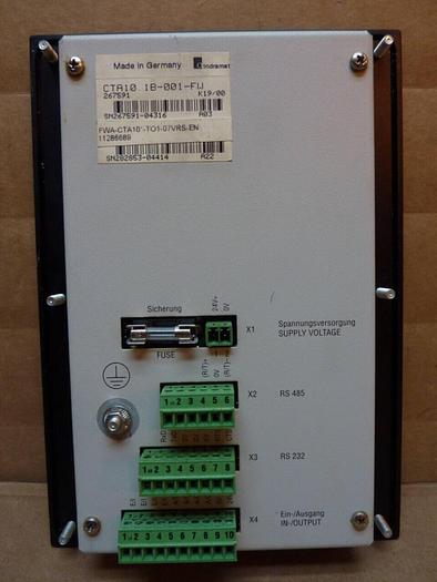 Used INDRAMAT CTA10-1 Operator Interface CTA10.1B-001-FW #23875
