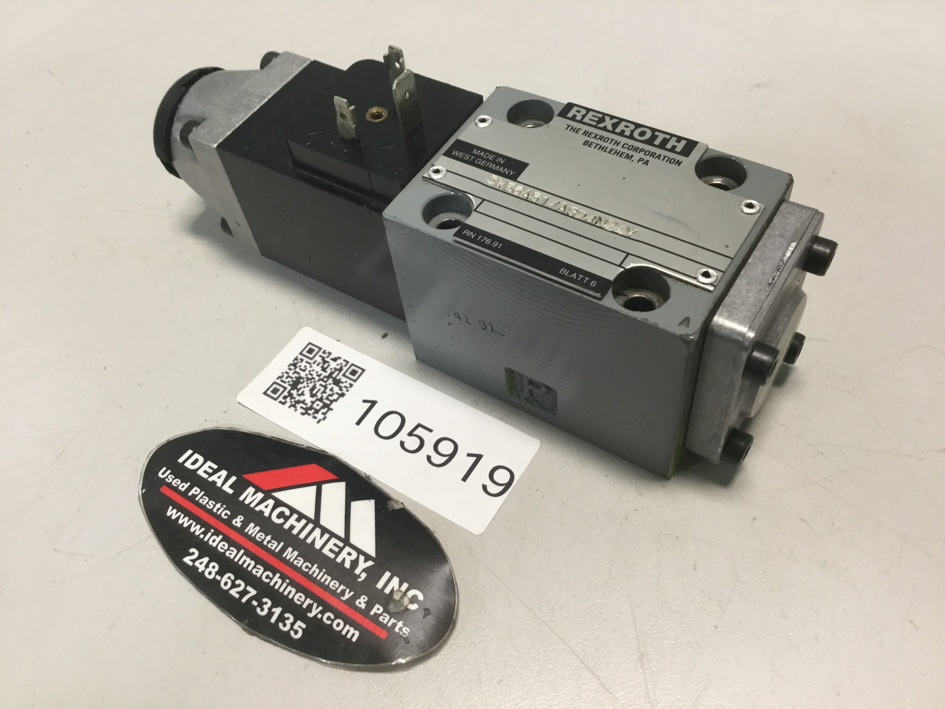 Used REXROTH Valve 3WE6A51AG24NZ4V Used
