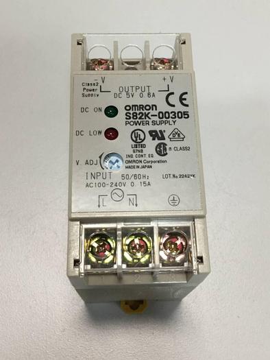 Used OMRON Power Supply S82K-00305 #98519