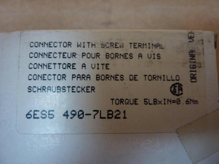 SIEMENS Terminal Block 6ES5 490-7LB21 #24705