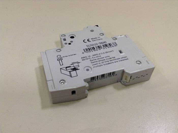 Used SIEMENS 10 Amp Circuit Breaker 5SJ4110-7HG40 #86048