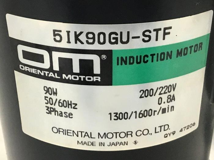 Used ORIENTAL MOTOR Induction Motor 5IK90GU-STF #119978