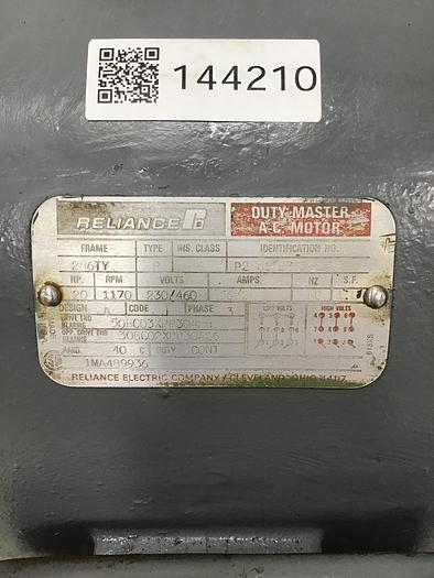 Used RELIANCE ELECTRIC 20 HP AC Motor P28G1807B-G2-WE Used #144189