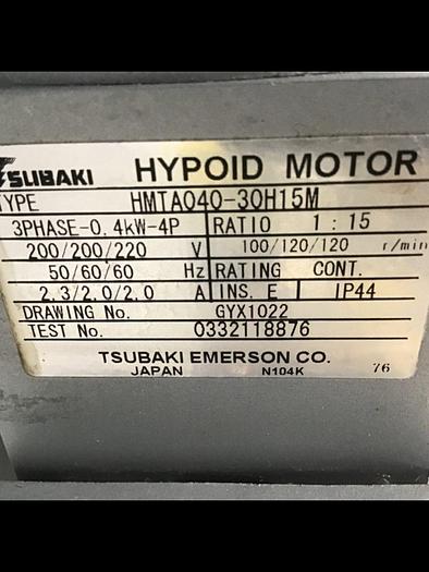 Used SANKYO Indexing Drive 9AD-06277R-LR3VW1/X #125155