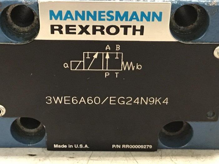 Used MANNESMANN REXROTH Valve 3WE6A60/EG24N9K4 USED
