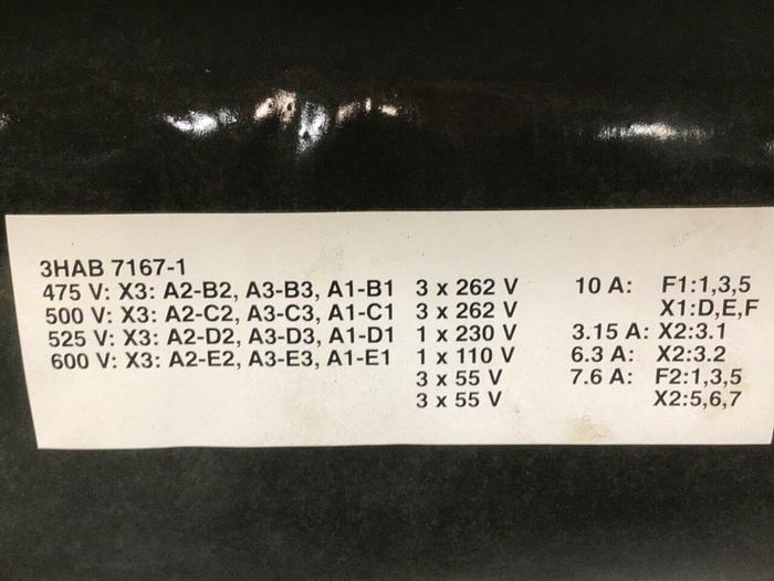 Used ABB Power Supply 3HAB 7167-1 #131666