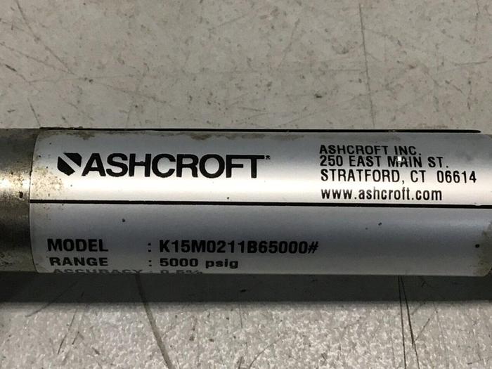 Used ASHCROFT Pressure Transducer K15M0211B65000 #119247