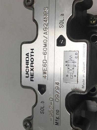 Used REXROTH Valve 4WE6D60M0/AG24NPS9520 #105844