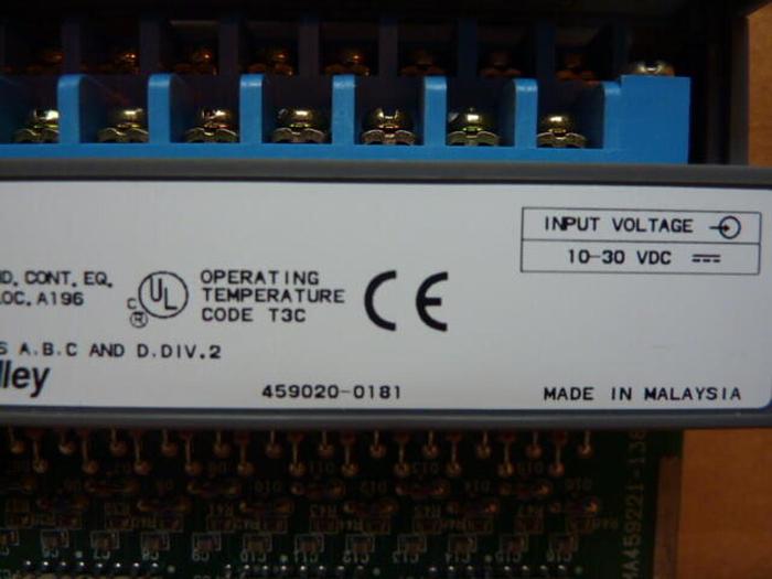 Used ALLEN BRADLEY Input Module 1746-IB16 SER C #5660 DNL SCRAPPED