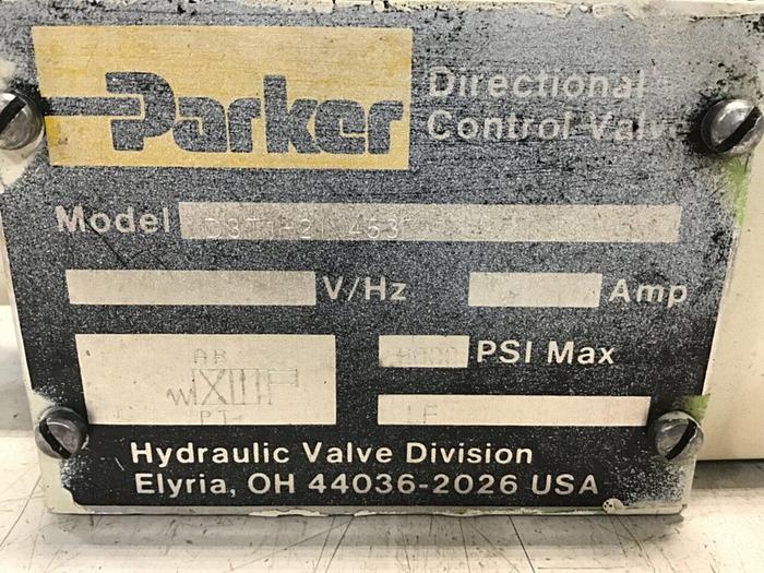 Used PARKER Directional Control Valve D3T1H21X4537 Used