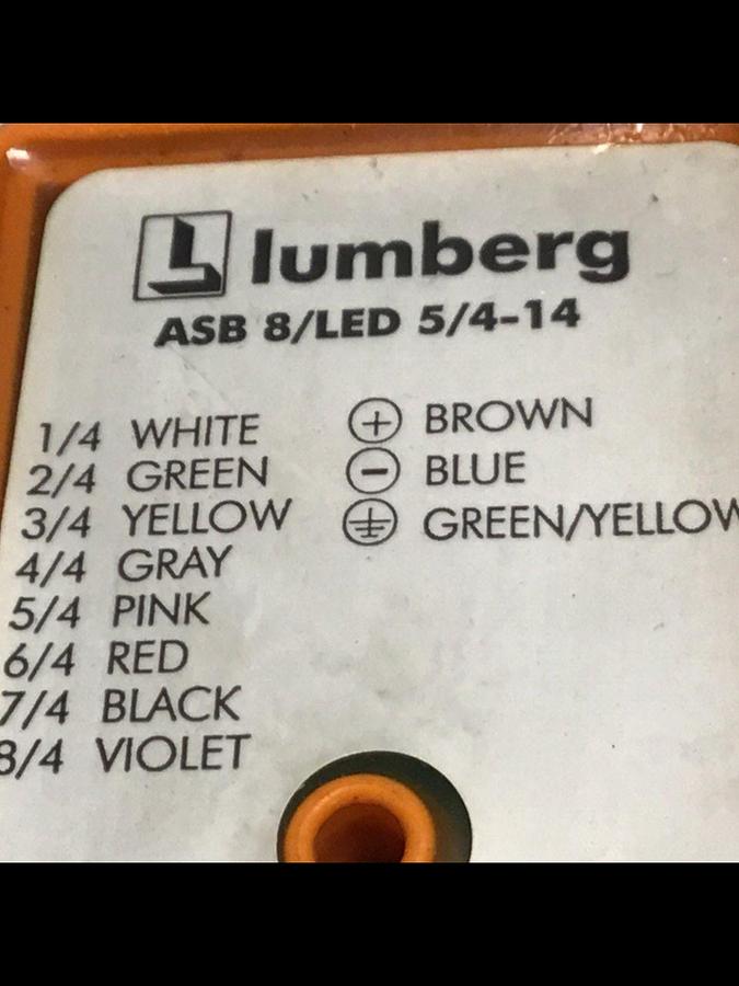 Used LUMBERG Distribution Box ASB 8/LED 5/4-14 USED