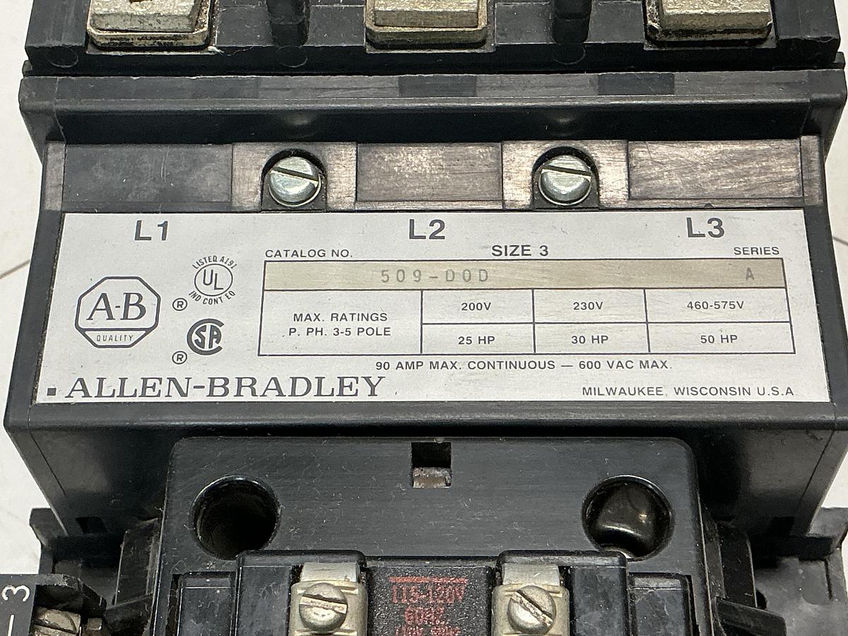 Used ALLEN BRADLEY 509-D0D