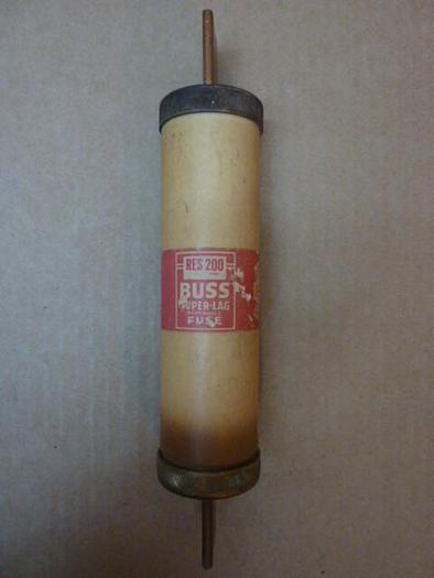 Used BUSSMANN 200 Amp Fuse RES-200 #27464