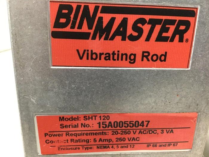 Used BIN MASTER Vibrating Rod SHT120 #111181
