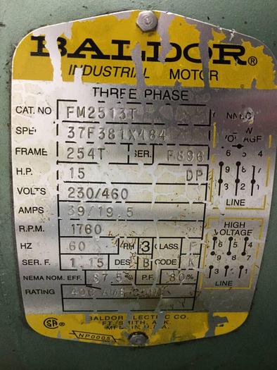 Used IMS 15 HP Grinder / Granulator, LP-187, Used