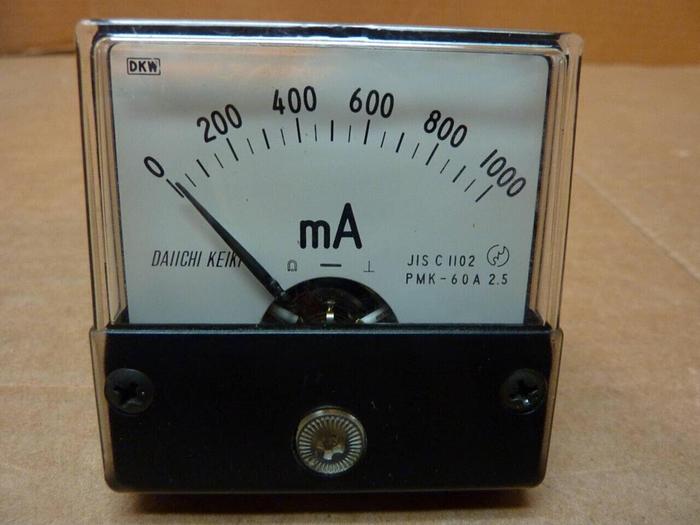 Used DKW Panel Mount Meter JIS C 1102 #25697