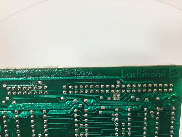 Used BACHMANN ELECTRONIC Circuit Board CC11100A #93583