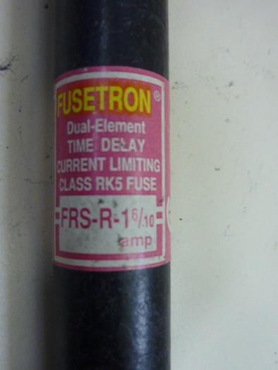 Used FUSETRON 1 6/10 Amp Fuse FRS-R-1-6/10 #62392
