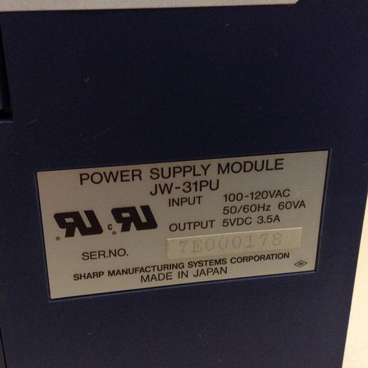 Used SHARP Power Supply Module JW-31PU #83591