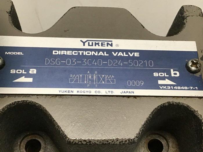Used YUKEN Directional Valve DSG-03-3C40-D24-50210 #111595
