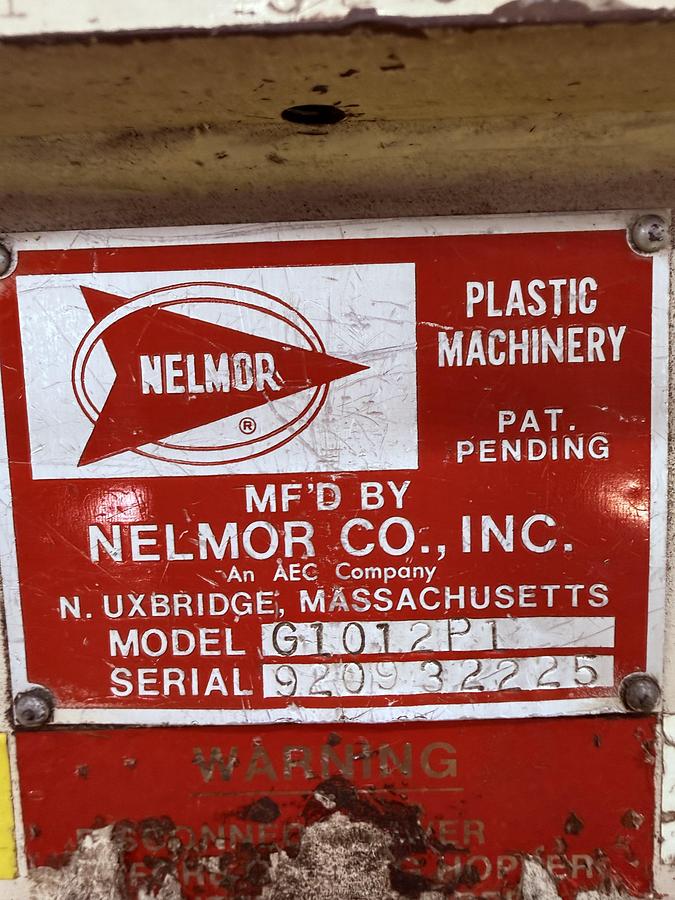 Used NELMOR G1012P1 Grinder Granulator Plastic USED #152634