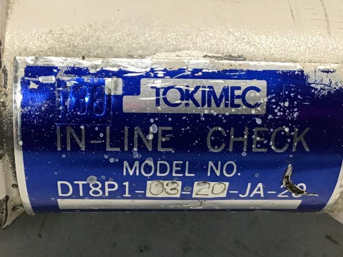 Used TOKIMEC Check Valve DT8P1-03-20-JA-20 #126642