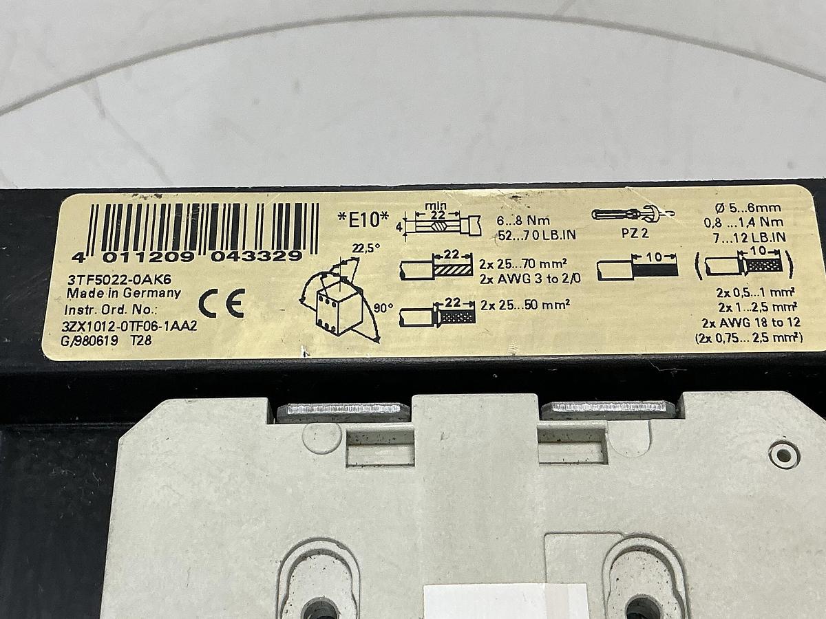 Used SIEMENS 3TFS022-OAK6