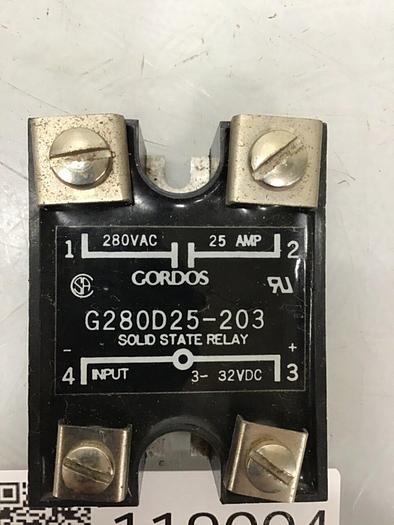 Used GORDOS Solid State Relay G280D25-203 #103486