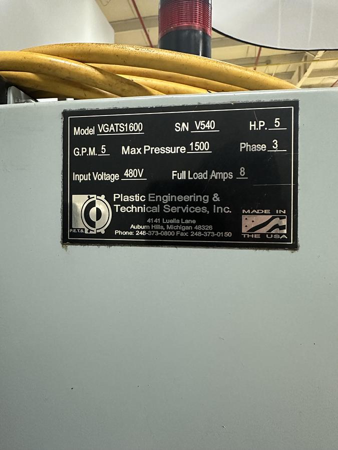 Used Plastic Engineering & Technical Services (PETS) VGC-16 Valve Gate Control USED