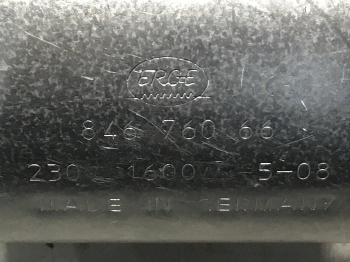 Used ERGE 1600 Watt Ceramic Heater Band 846 760 66 #138397