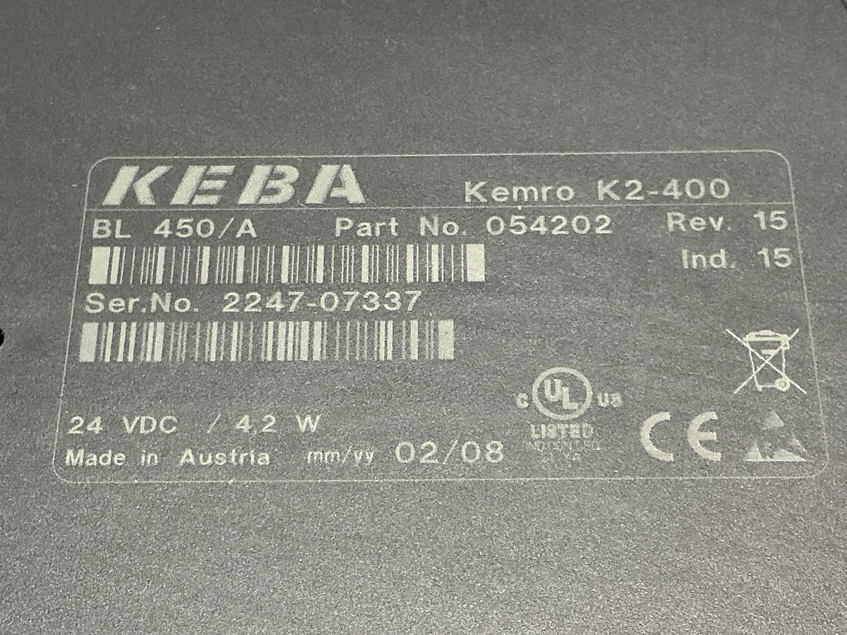 Used KEBA K2-400
