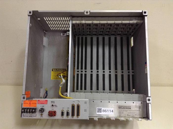 Used CINCINNATI MILACRON VEL Card Rack w/ Power Supply 3-700-0232A Used