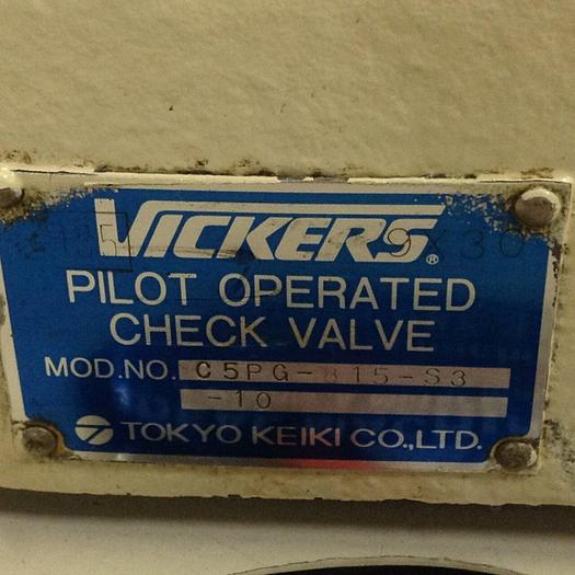 Used VICKERS Pilot Operated Check Valve C5PG815S3 #74200