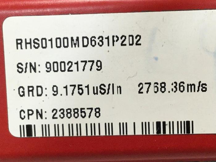Used MTS Linear Transducer RHS0100MD631P202 #104696