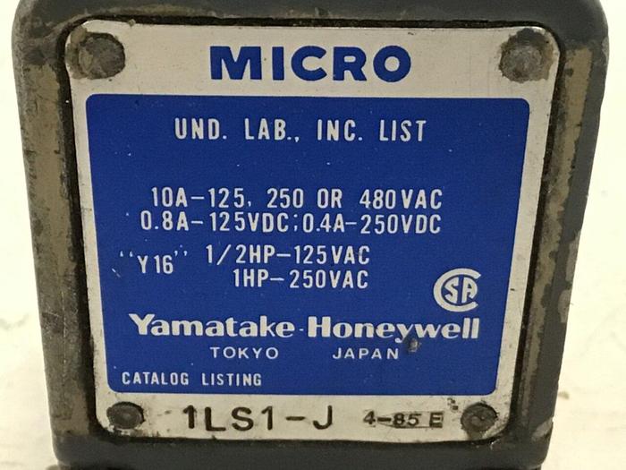 Used YAMATAKE Micro Limit Switch 1LS1-J #122166
